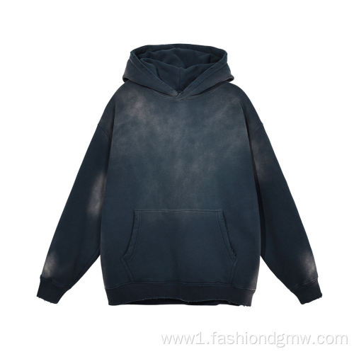 Distressed French Terry Vintage Acid Stone Hoodie